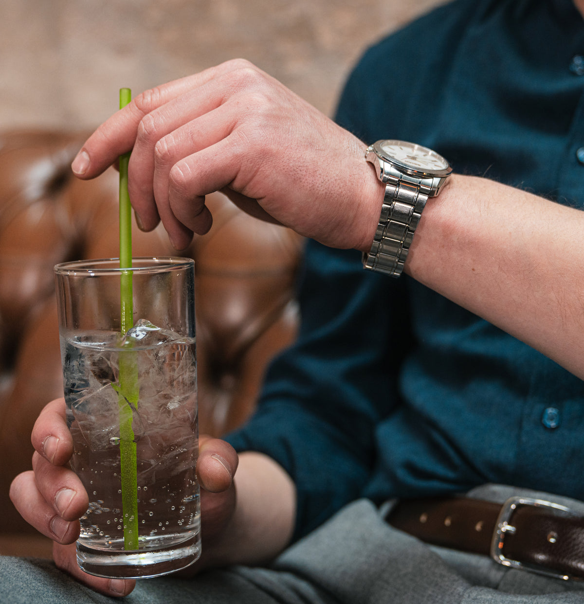 Groene cocktailrietjes gemaakt van rijst. 100% natuurlijk voor longdrinks, gin-tonic, aperitief etc. Ook transparante cocktailrietjes beschikbaar.