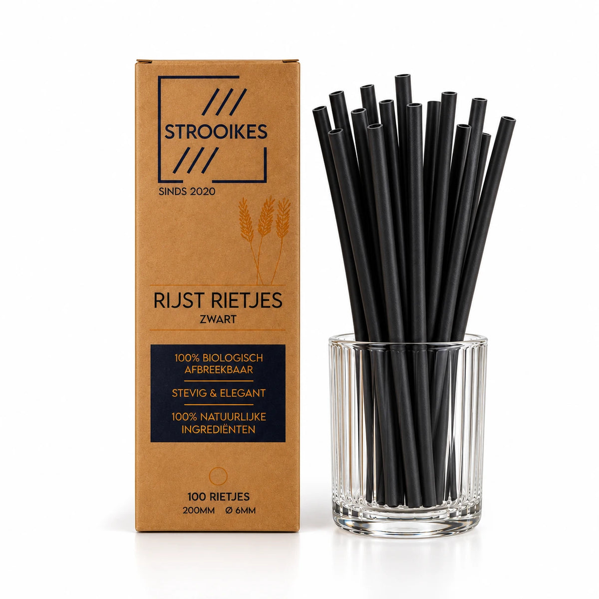 Pailles de riz - Moyennes (20 cm)