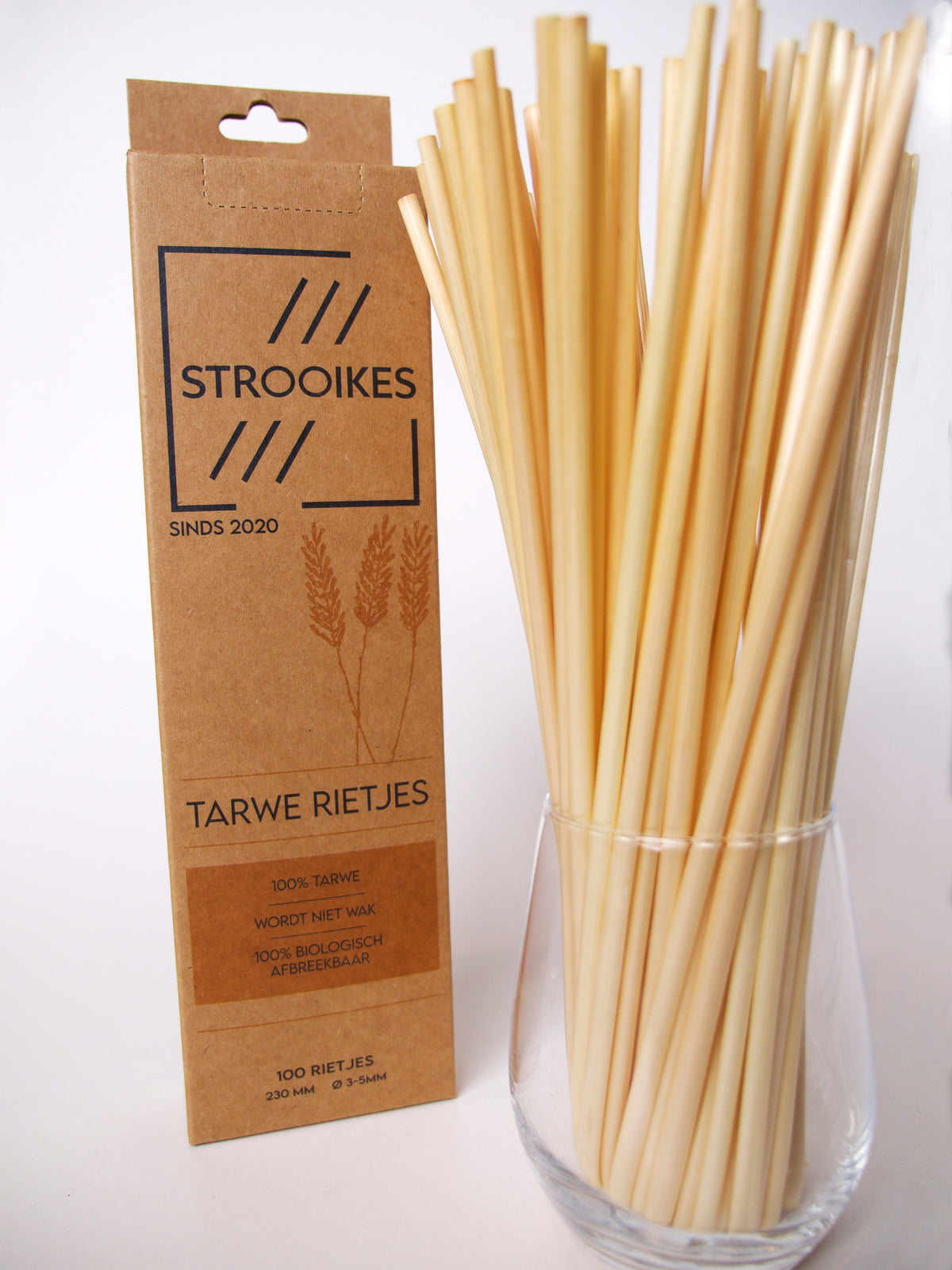Pailles en blé 23 cm de Strooikes